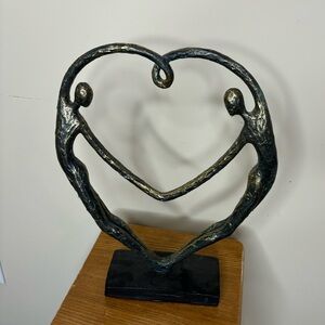 Heart shaped statue